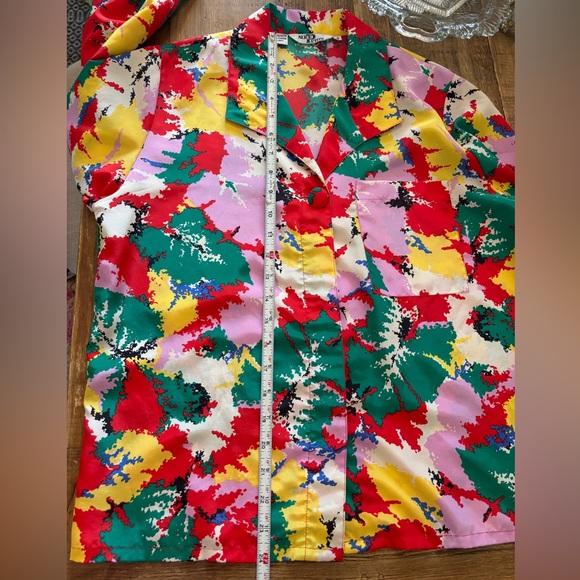 Vintage Alice Long Sleeve Abstract Blouse. Women’s Sz-10P. Colorful EUC - Picture 7 of 10